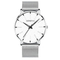 wristnexo Men's Geneva Quartz Watch – Classic Stainless Steel Elegant Design